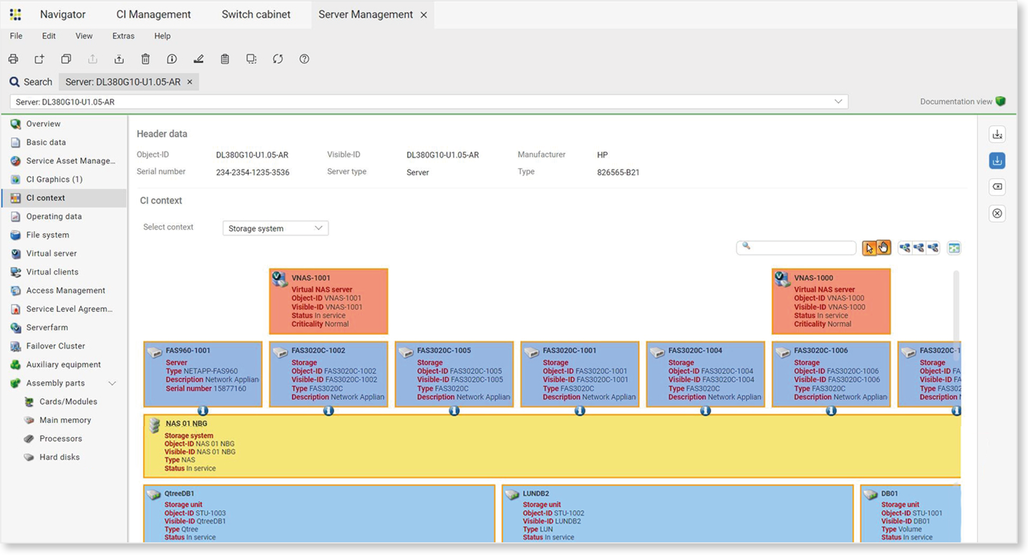 screenshot of FNT Command Platform